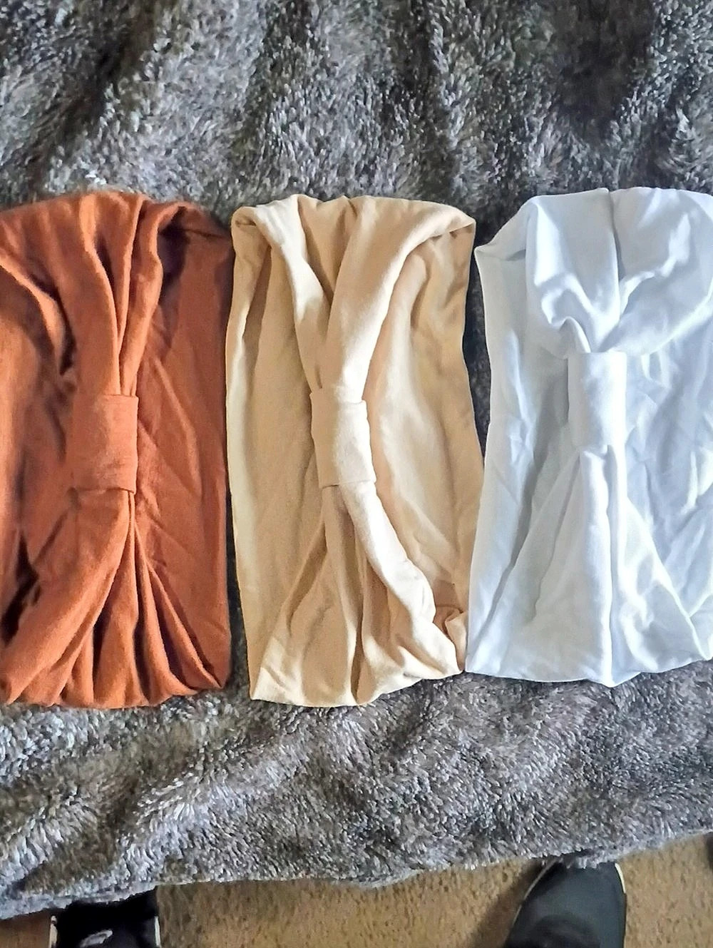 Set of 3 Gathered Hair BANDS Accessories.NWT